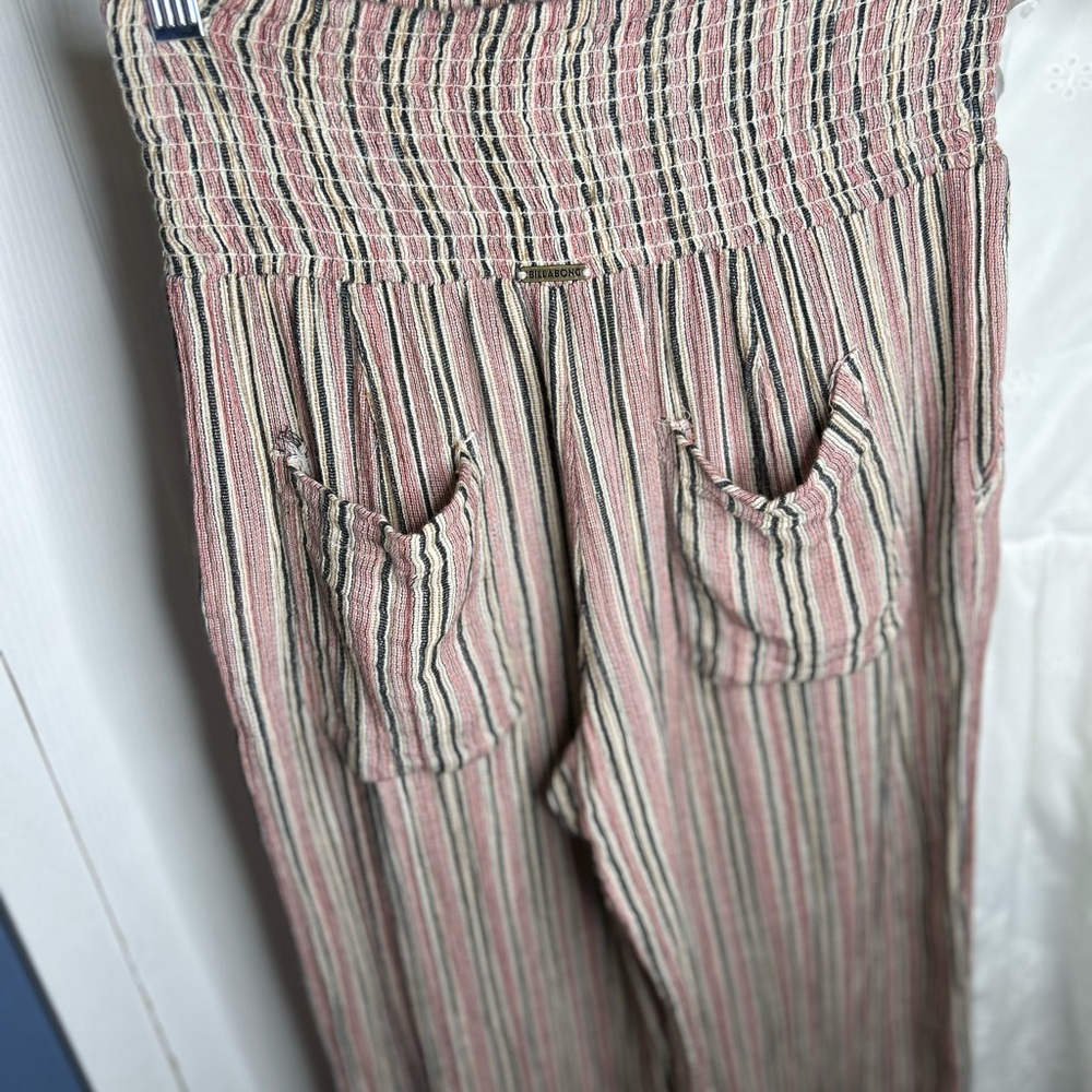 NWOT Billabong Gauzy Striped Cotton Beach Pants Large - Picture 10 of 10